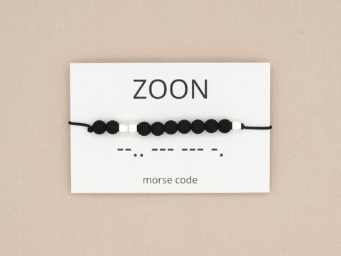 morse code armband zoon