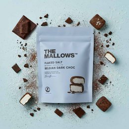Flaked Salt - Gourmet Marshmallows med mørk chokolade & Maldon Seasalt 90G