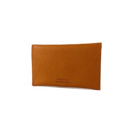 K0040LB | Pose med klap Fremstillet i Italien i ægte fuldnarvet læder, grained dollar - Orange farve - Dimensioner: 13 x 8 x 0,5 cm - Emballage: stiv bund/låg Gaveæske