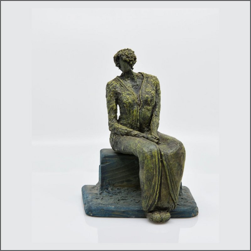 Rzeźba | Pani Samotność Papier Mâch