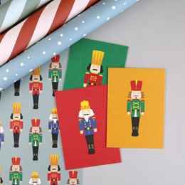 Drewno pocztówki Walter Nutcracker Green
