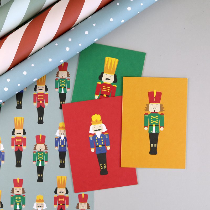 Drewno pocztówki Walter Nutcracker Green