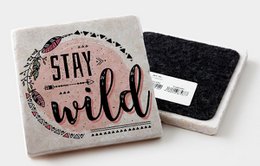 Marmoruntersetzer "Stay Wild"