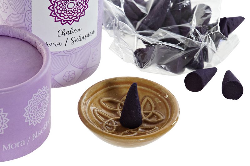 RÄUCHERKEGEL-SET 30 AROMA 45,5X26X13 CHAKRAS 7 SU IN186240