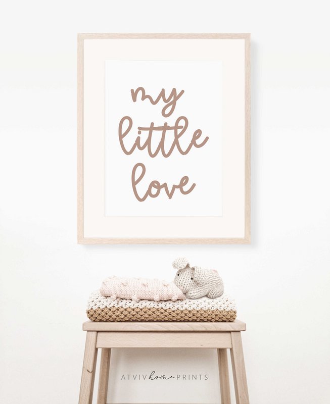 Mi pequeño cartel de amor, cartel de la habitación de los niños boho, impresión de la guardería boho, cartel de la guardería, cartel de la habitación de las niñas, impresión de la guardería de las niñas, cartel de los niños boho, guardería boho