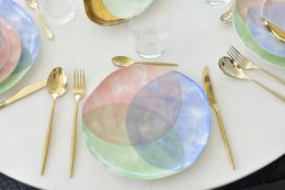 Assiette Plate Tricolor-Paradise