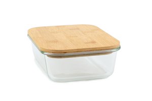 Glass containers with bamboo lid 1000 ml