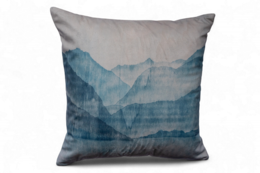 Funda de cojín exterior 45x45 azul cielo - estilo artístico impermeable