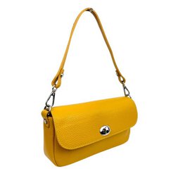 Borsa a mano da donna in pelle con manovella girevole. B2B58057