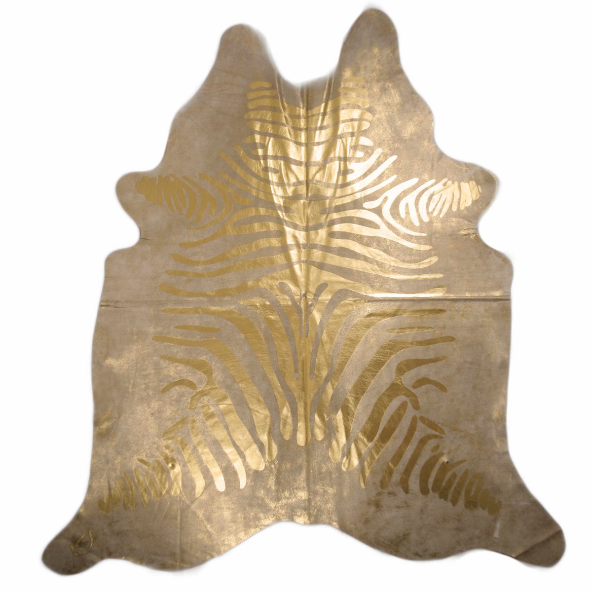Cowhide rug - Zebra metallic | 2 colors