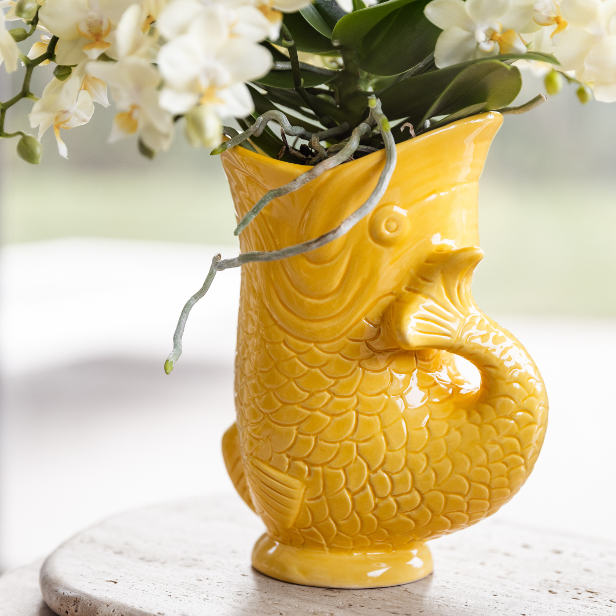 Hummingbird Home | Fish - Yellow - Ø9cm