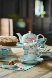 Cup & Saucer Blushing Birds White 280ml
