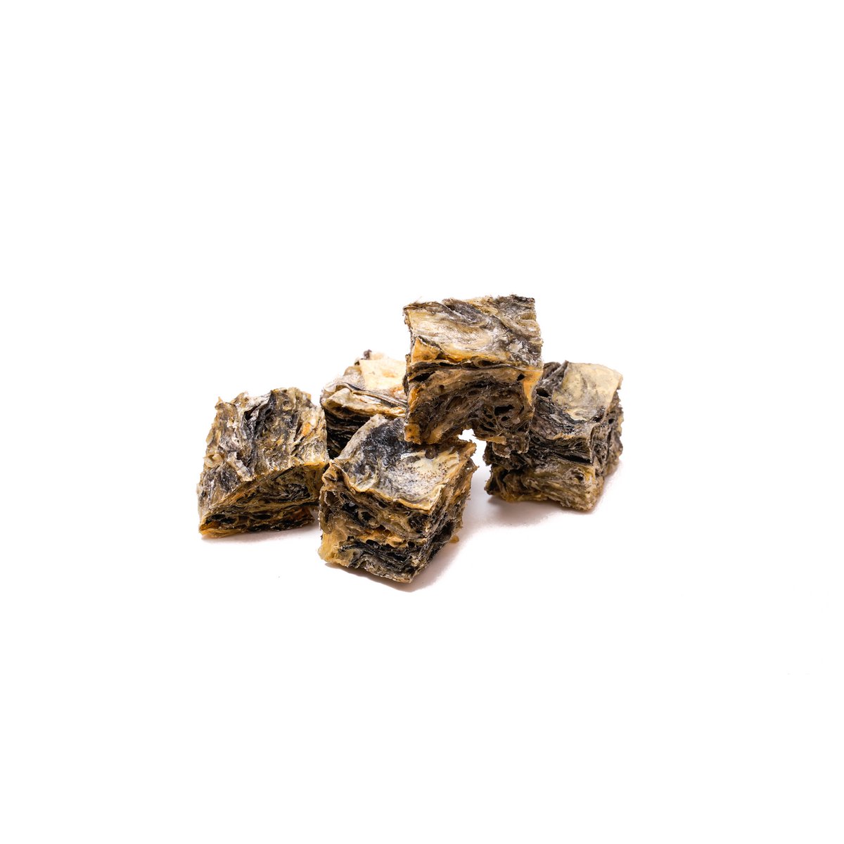 Cubi di pelle di merluzzo essiccati Snack per cani naturali monoingrediente Sfuso 1 kg