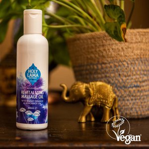 Ayurvedic Massage Oil With Lemongrass & Bergamot, Vegan- Revitalizing