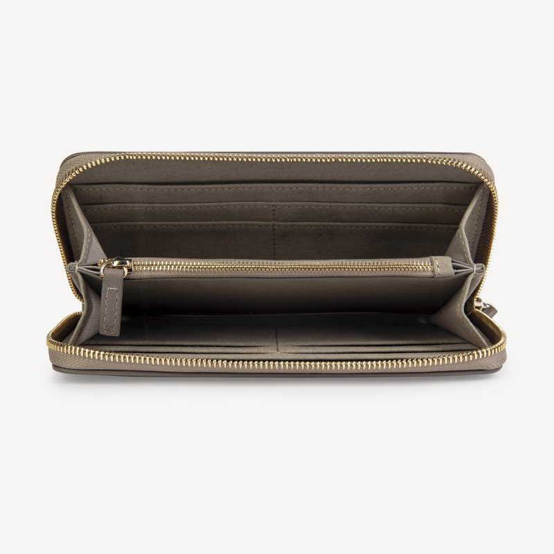 Vegan Apple Skin Wallet - Taupe