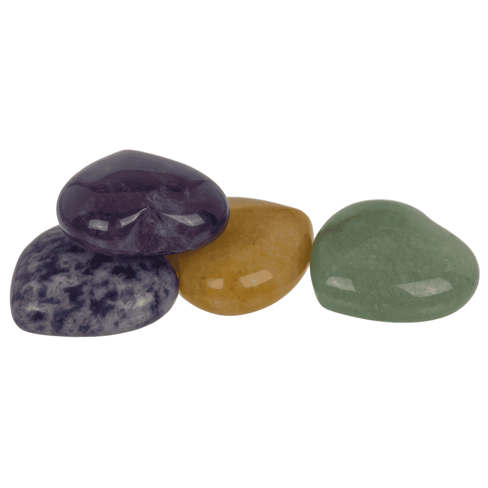 Gem stone, heart, 2,5 cm,