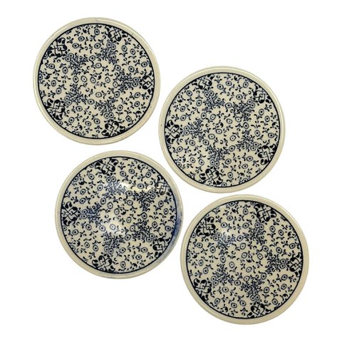 Keramik-Untersetzer - 4er Set - Gänseblümchen- 9cm