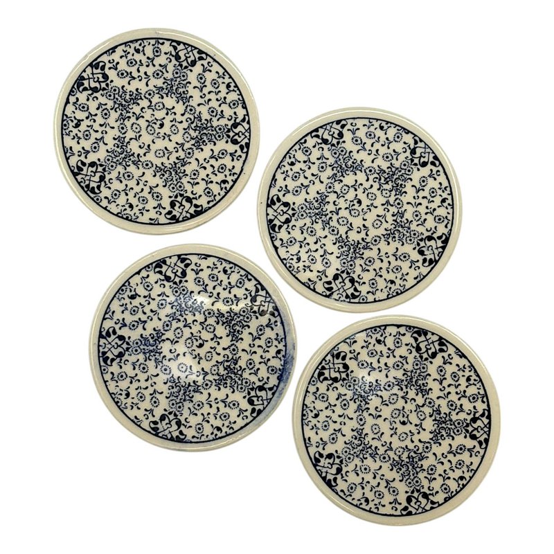 Keramik-Untersetzer - 4er Set - Gänseblümchen- 9cm