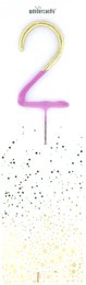 2 Bicolor 2-farbig gold pink Wondercandle® classic