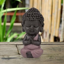 Buddha Statuette – Pink Toga – Zen and Feng Shui Decoration – Spiritual and Relaxed Atmosphere – Decorative Gift Idea