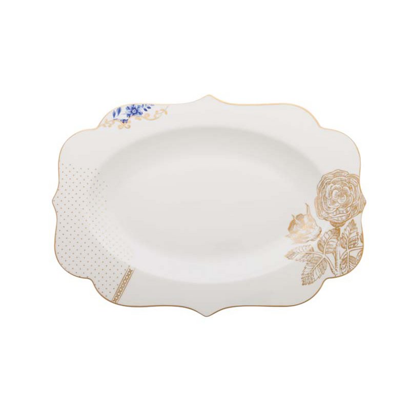 Oval Platter Royal White 40x28.5cm