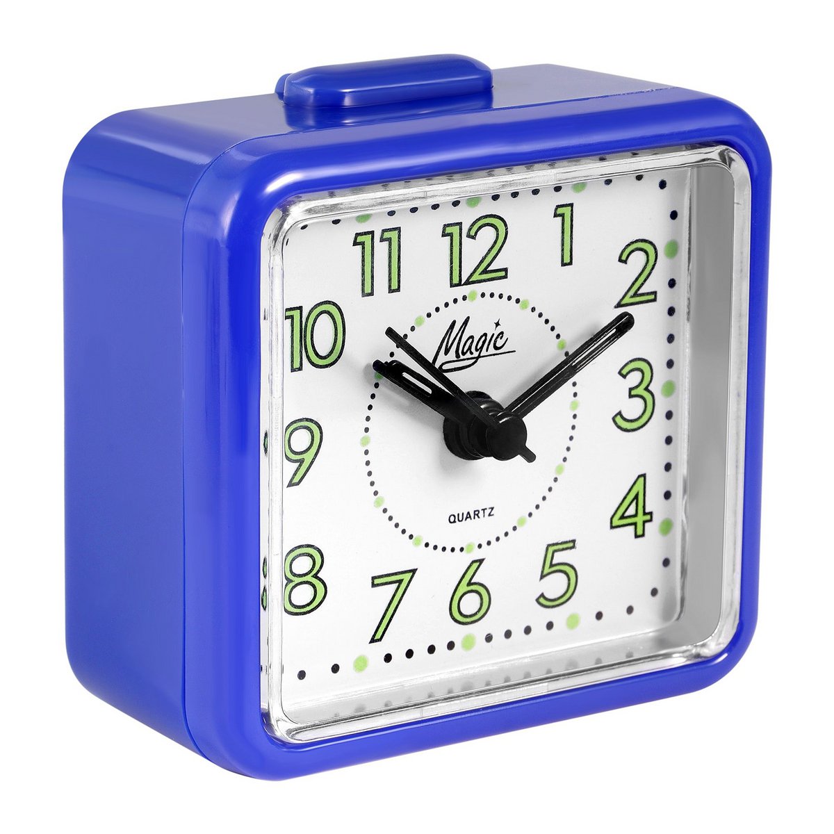 Kwartswekker met bovenste plank, blauw