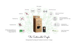 Biodegradable Dog Waste Bags with Handles (112 bags/box)
