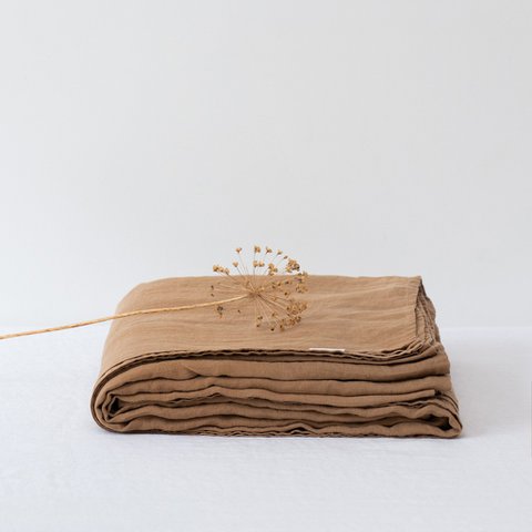Camel Linen Flat Sheet