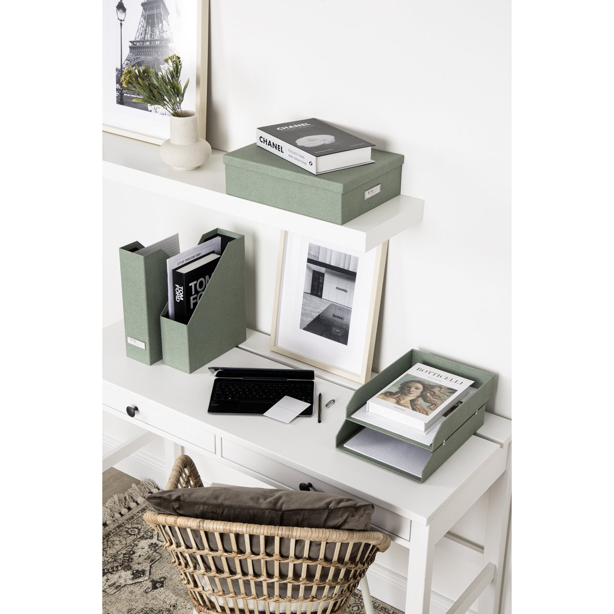 Organizzazione del documento nidificato Holger, set di 5 - Soft Teal C16