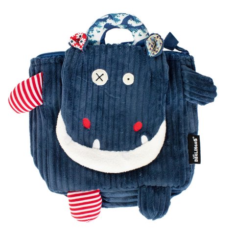 Cord Rucksack Hippipos das Nilpferd
