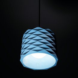 Blaue Farbe konkrete hängende Beleuchtung