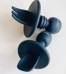 Besteckset aus Silikon - Ozeanblau