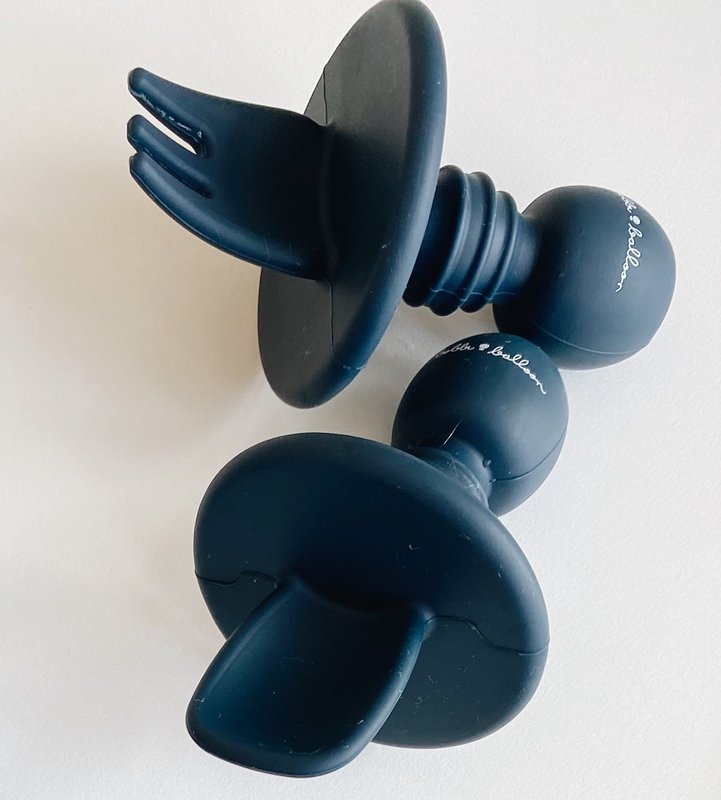 Silicone Cutlery Set - Ocean Blue