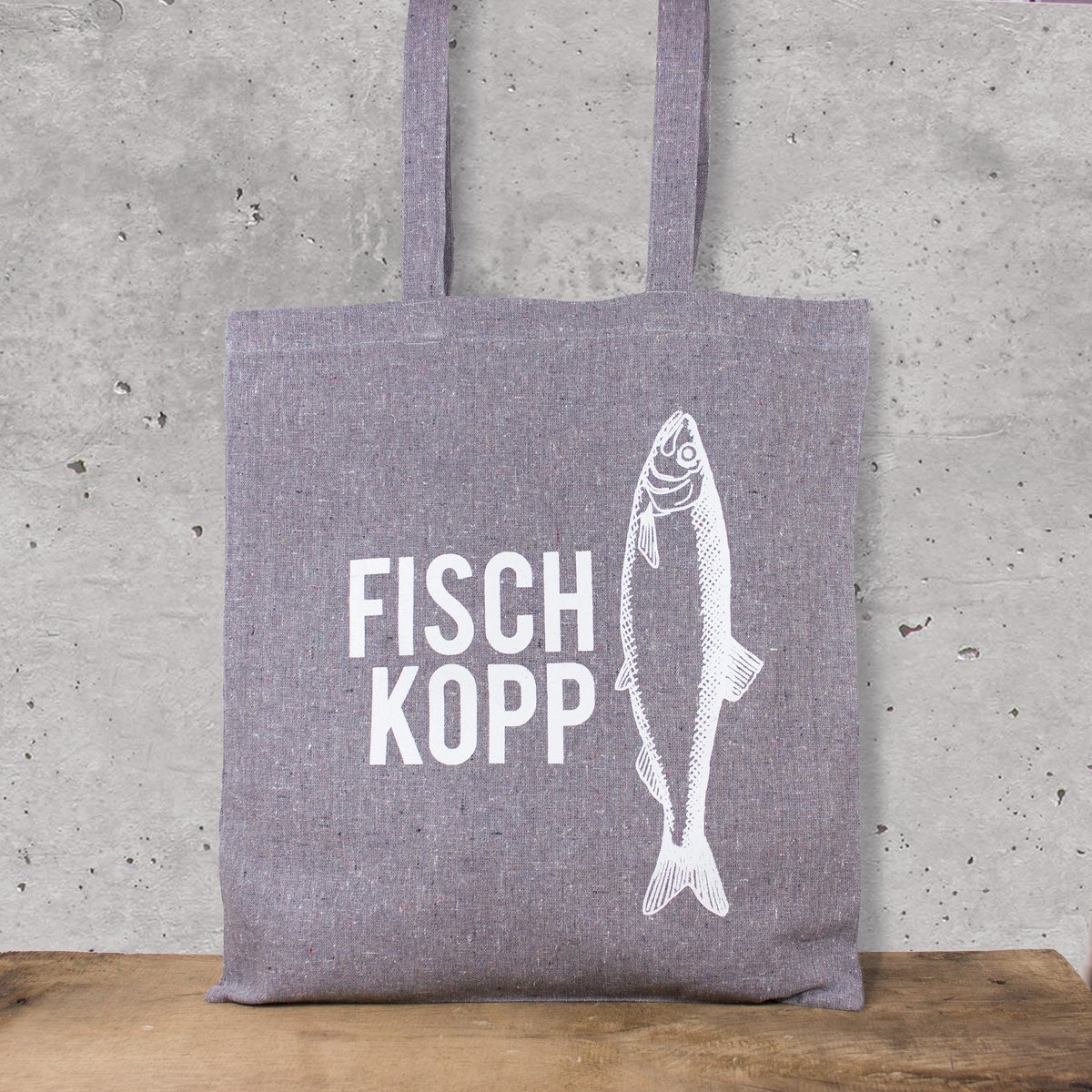 Sac en coton tête de poisson