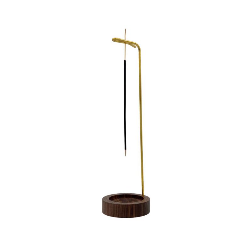 en solskinsdag hængende røgelsesholder guld - røgelsesholder - træ - guld - messing