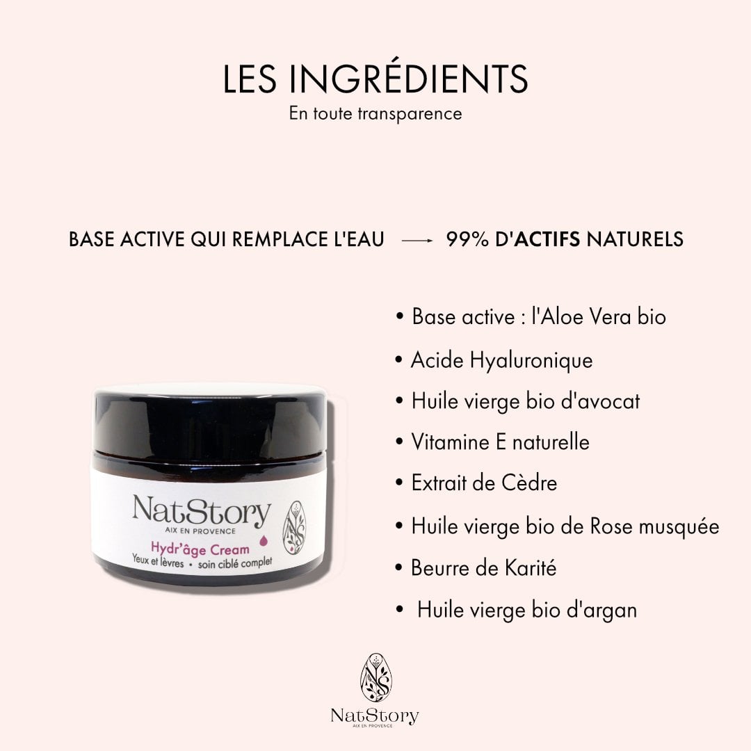 CRÈME CONTOUR DES YEUX HYDR'ÂGE  30 ml Bio