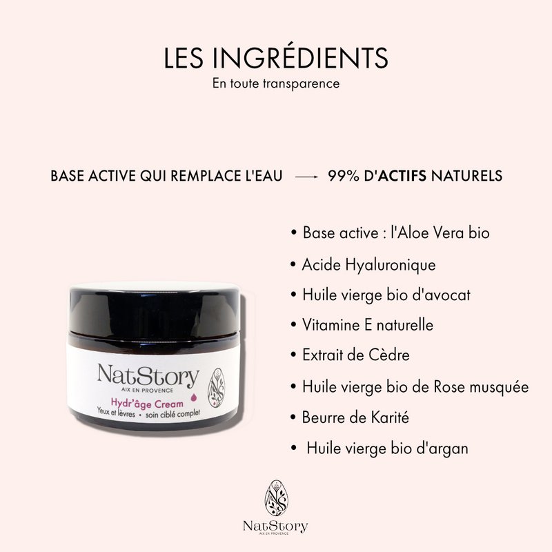 CRÈME CONTOUR DES YEUX HYDR'ÂGE  30 ml Bio