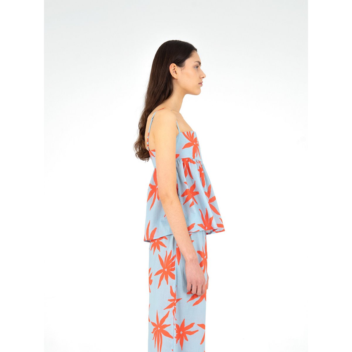 Magician Floral Print Blue Top
