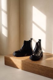 MACU BLACK – Stiefeletten aus Lackleder mit extra leichter Sohle