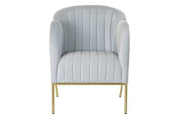 BUTACA POLIESTER METAL 62X75X85 AZUL CELESTE MB190878