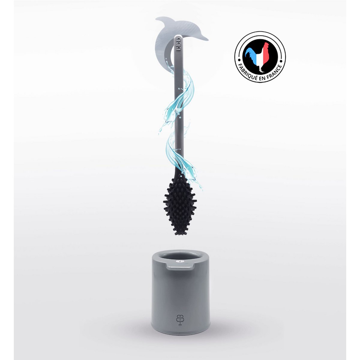 bbb La Brosse WC Bio-Sourcées Et Recyclées Gris Dauphin