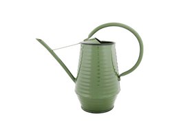 Annaffiatoio per fiori - Zinco - 1 litro - Verde - Grigio - Bianco
