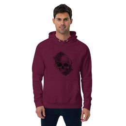 Sweat à capuche raglan biologique unisexe Roses
