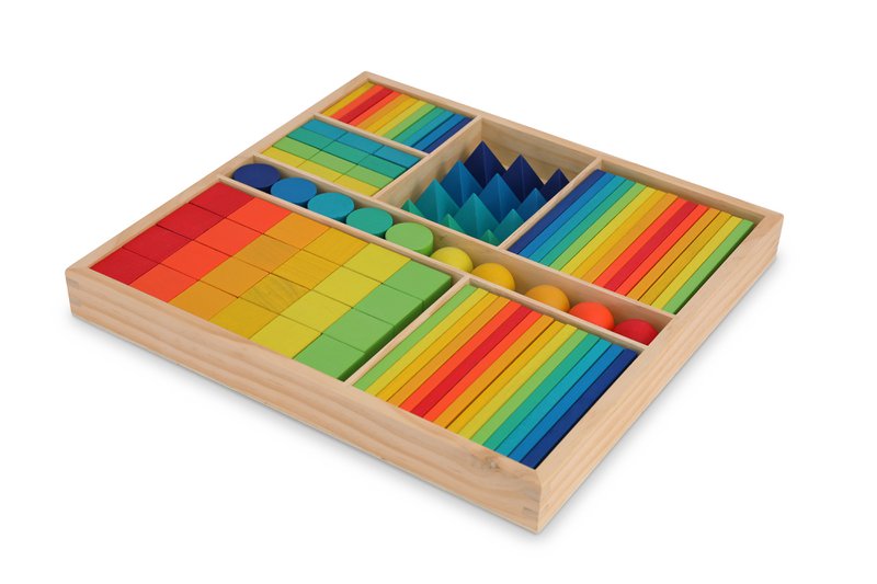 Kinderfeets gemixte blokken - regenboog