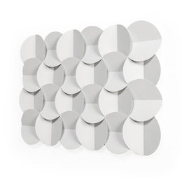 SKULPTUR 72X3X49 HVID METAL TH1334800