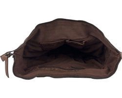 Borse da donna borsa a tracolla grande sacca per la pelle in pelle scuro marrone scuro