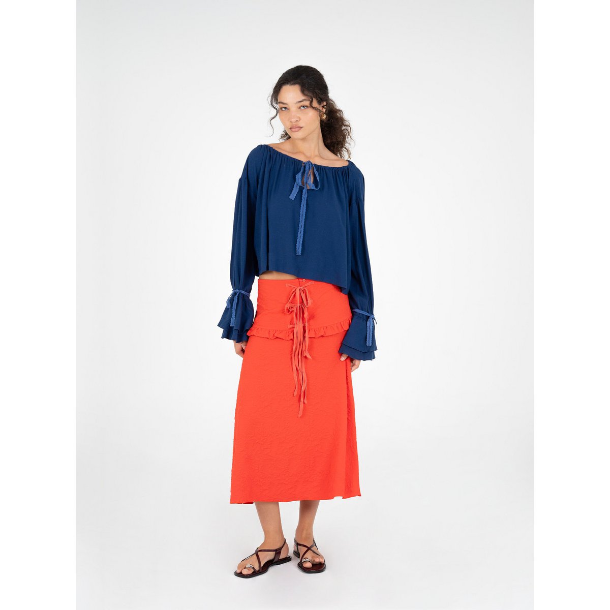 Kleine blaue Bluse
