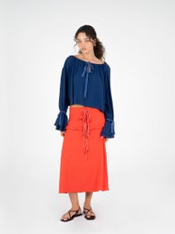 Kleine blaue Bluse