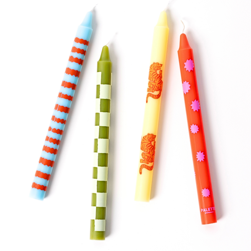 Kerzen ausdrucken – 4er-Set – Color me Cool