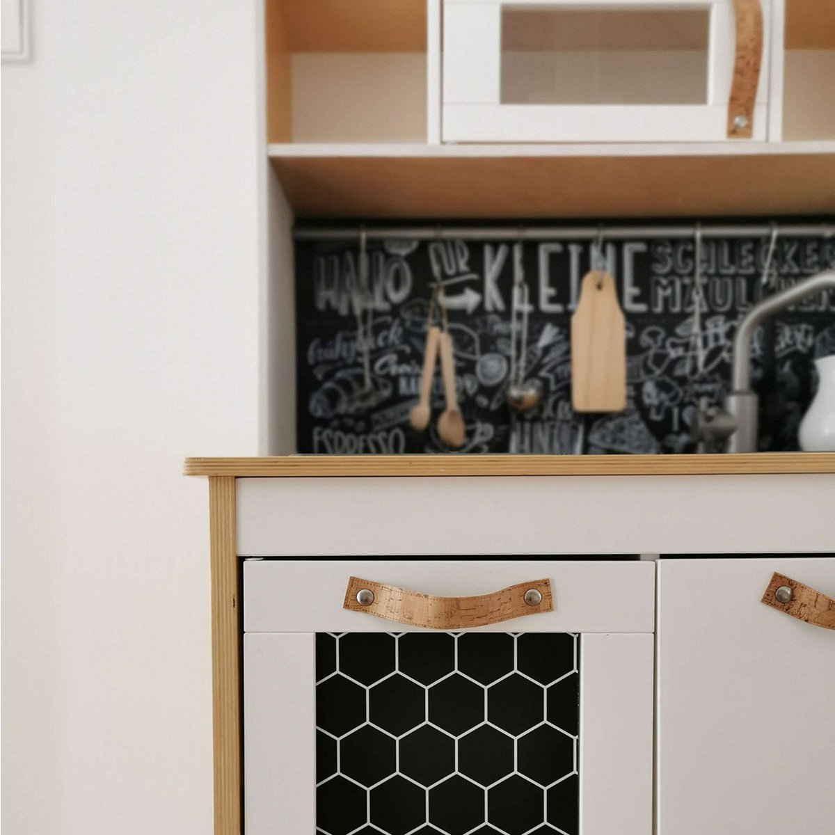 Uchwyty do kuchni dziecięcej Ikea (wegańskie)